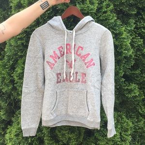 Grey American Eagle Hoodie